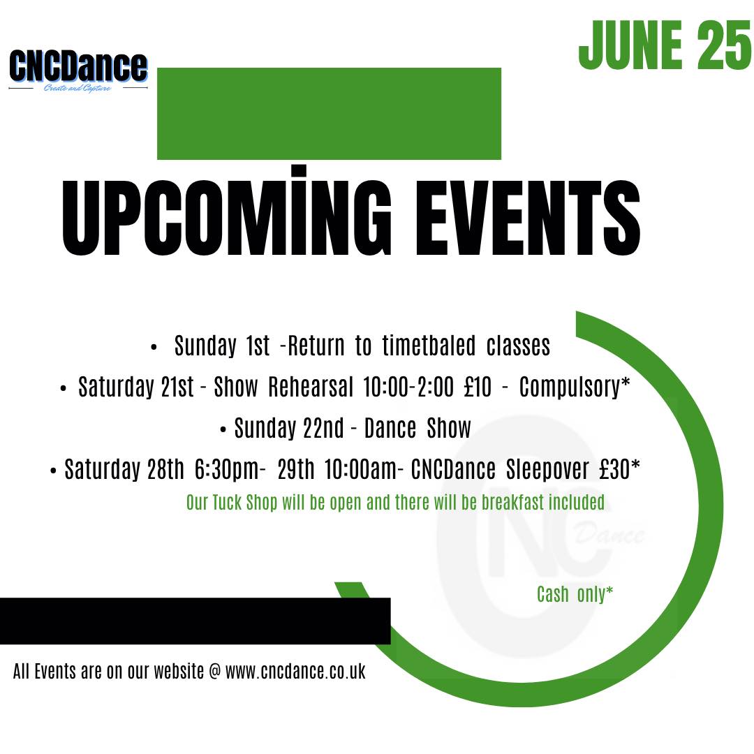 CNCDance - How are we soon in the month of June already?!... | Facebook