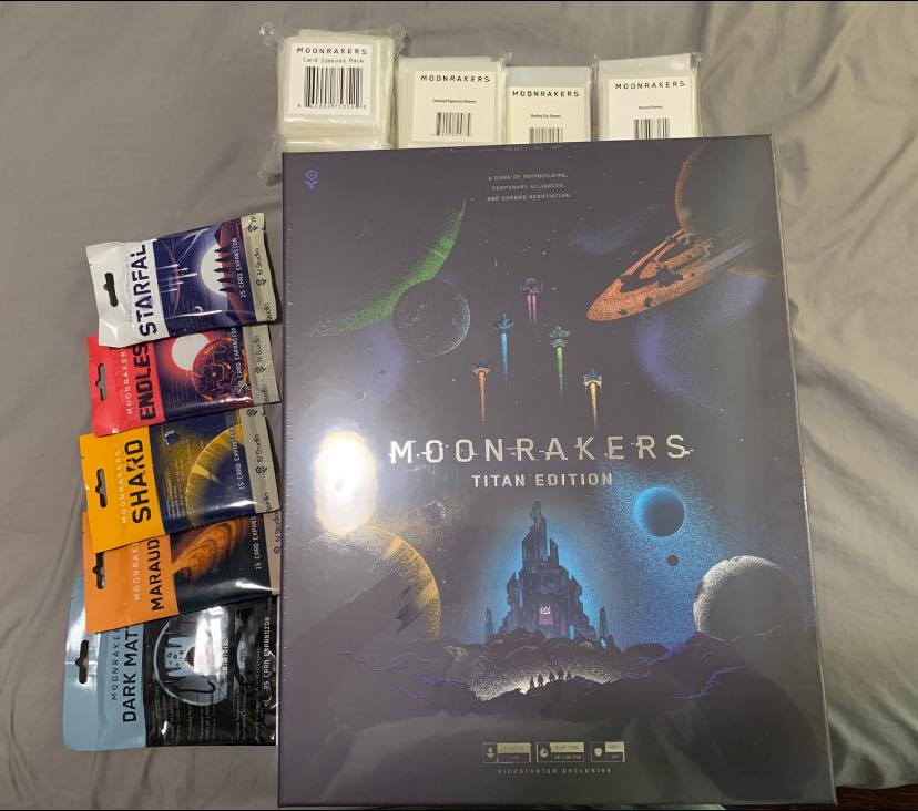 moonrakers card sleeves Sun Moon Lunala Official - Tournament Legal - Pack of 65 Count Force of Will Moonrakers Titan box edition with