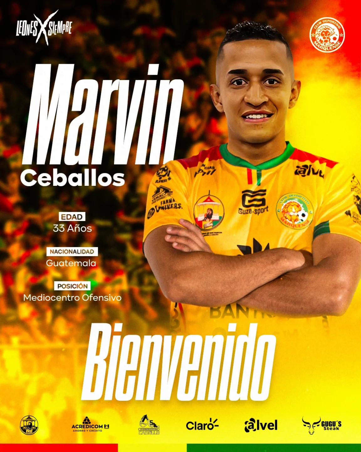 Club - ⚽ ¡Bienvenido a la casa de los Leones, Marvin Ceballos! ⚽ Nos ...