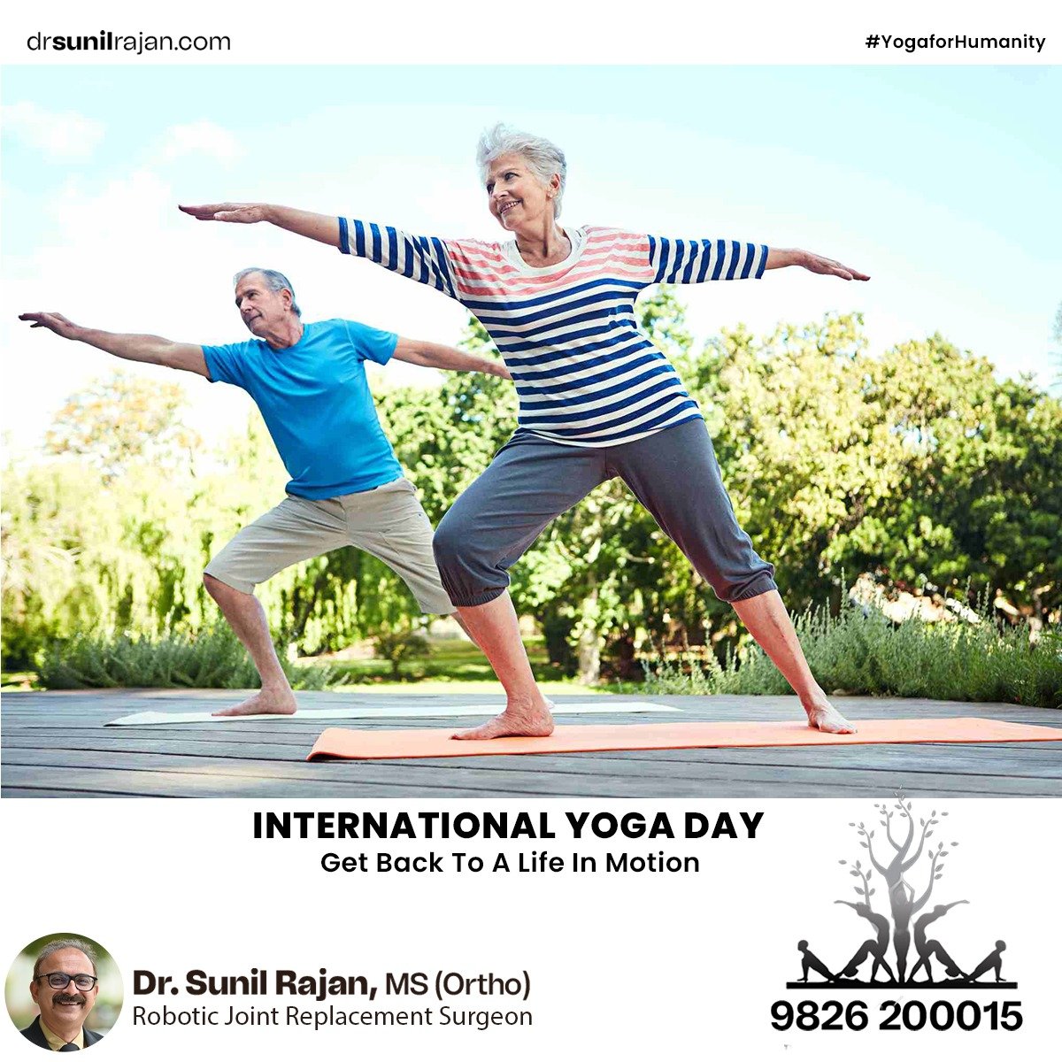 A Yoga Day celebration is 'Yoga... - Dr Rajan's Knee Clinic