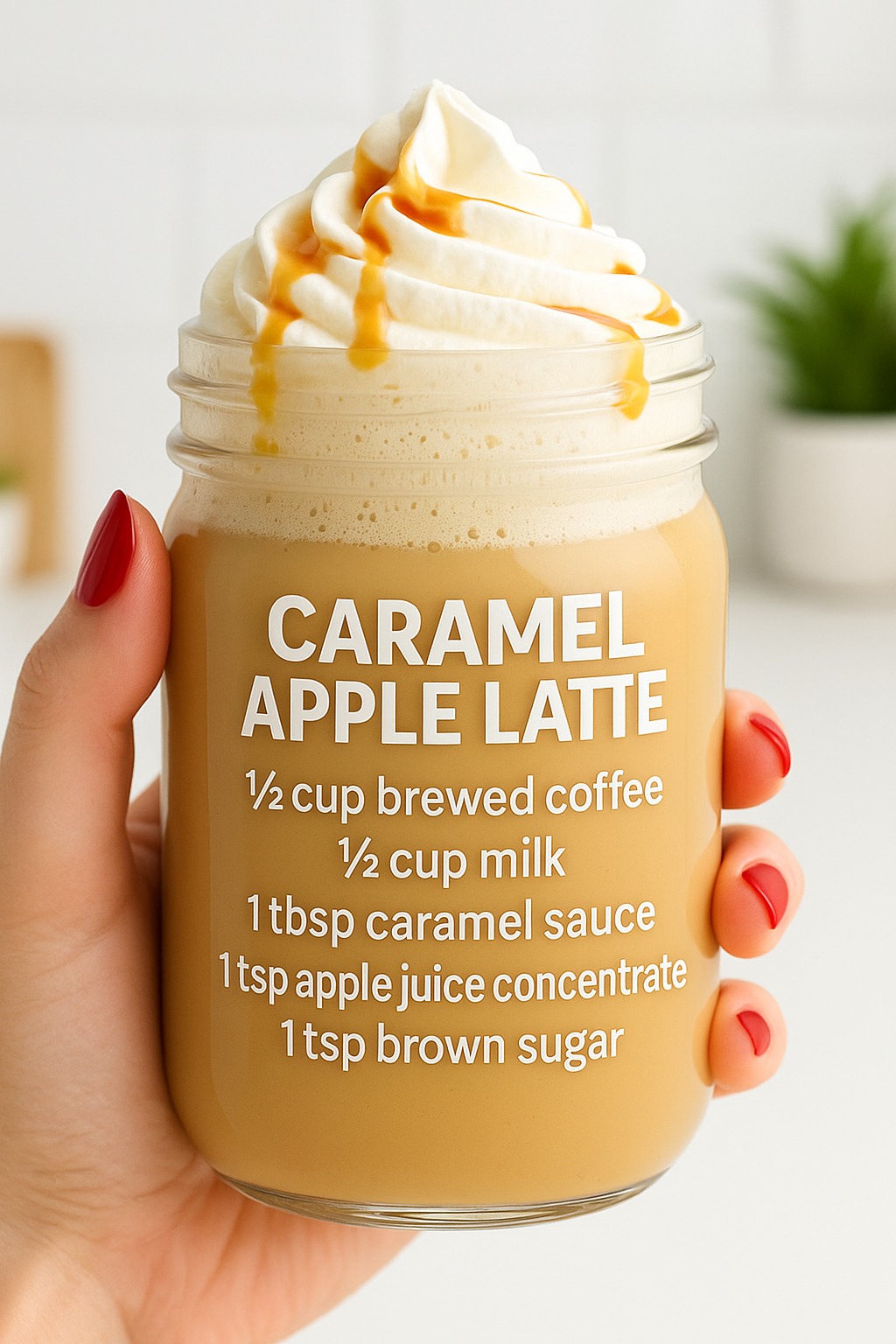 Thinkarete - 🍏 CARAMEL APPLE LATTE ☕ The perfect cozy drink for fall ...