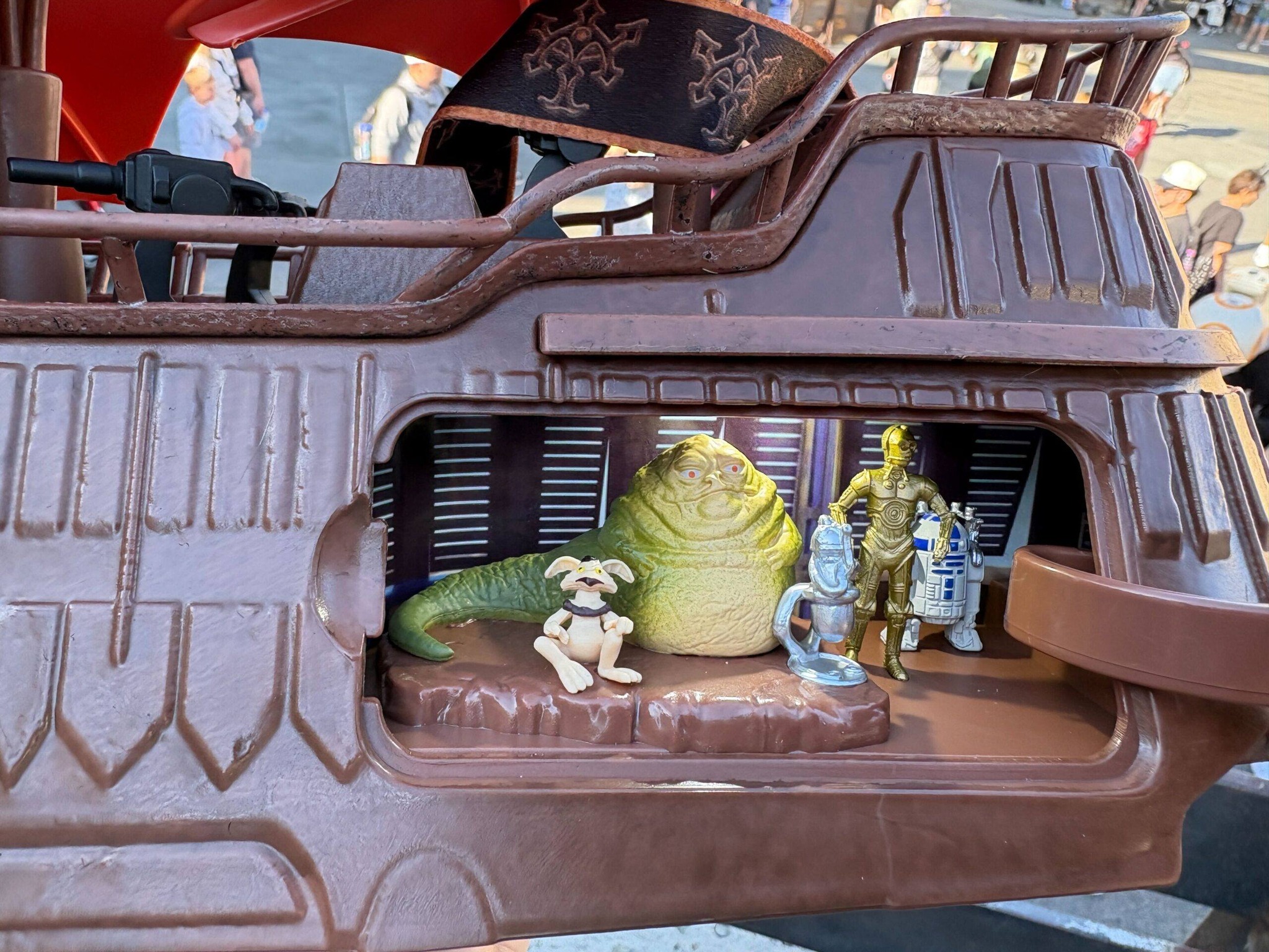 Jabba's Sail Barge Bucket Arrives at Hollywood Studios for May the
