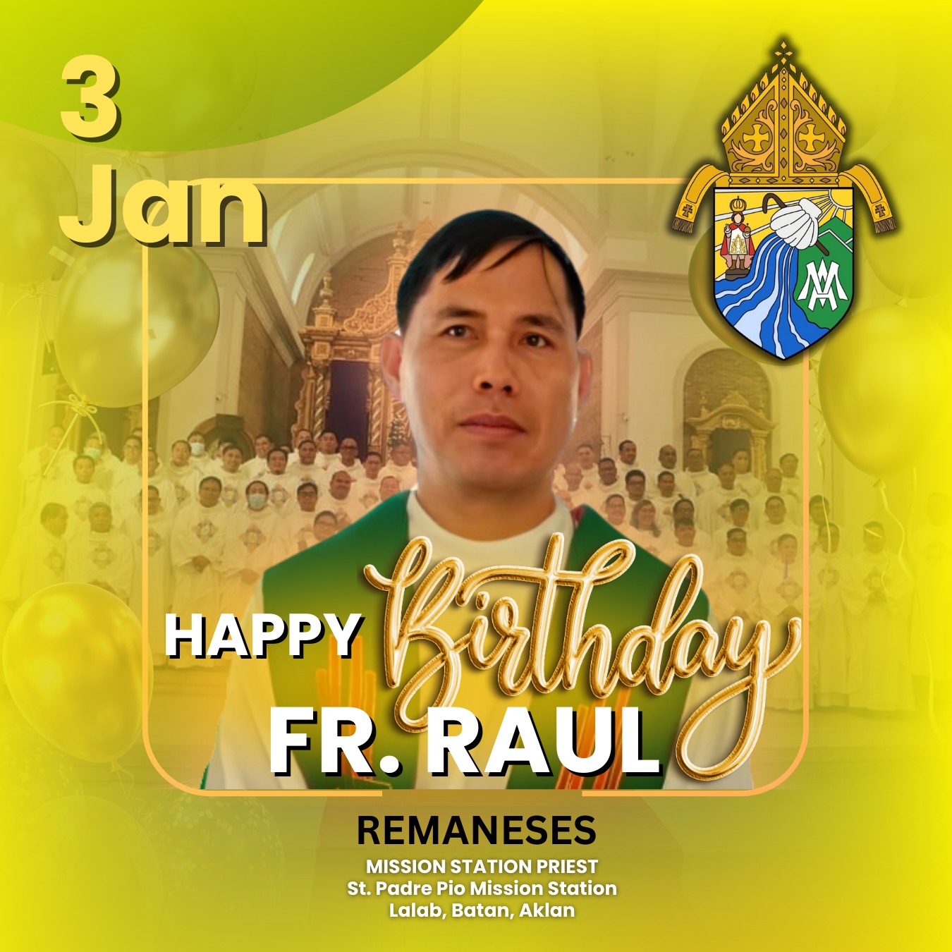 Diocese - Happy birthday! REV. FR. RAUL T. REMANESES Mission Station ...