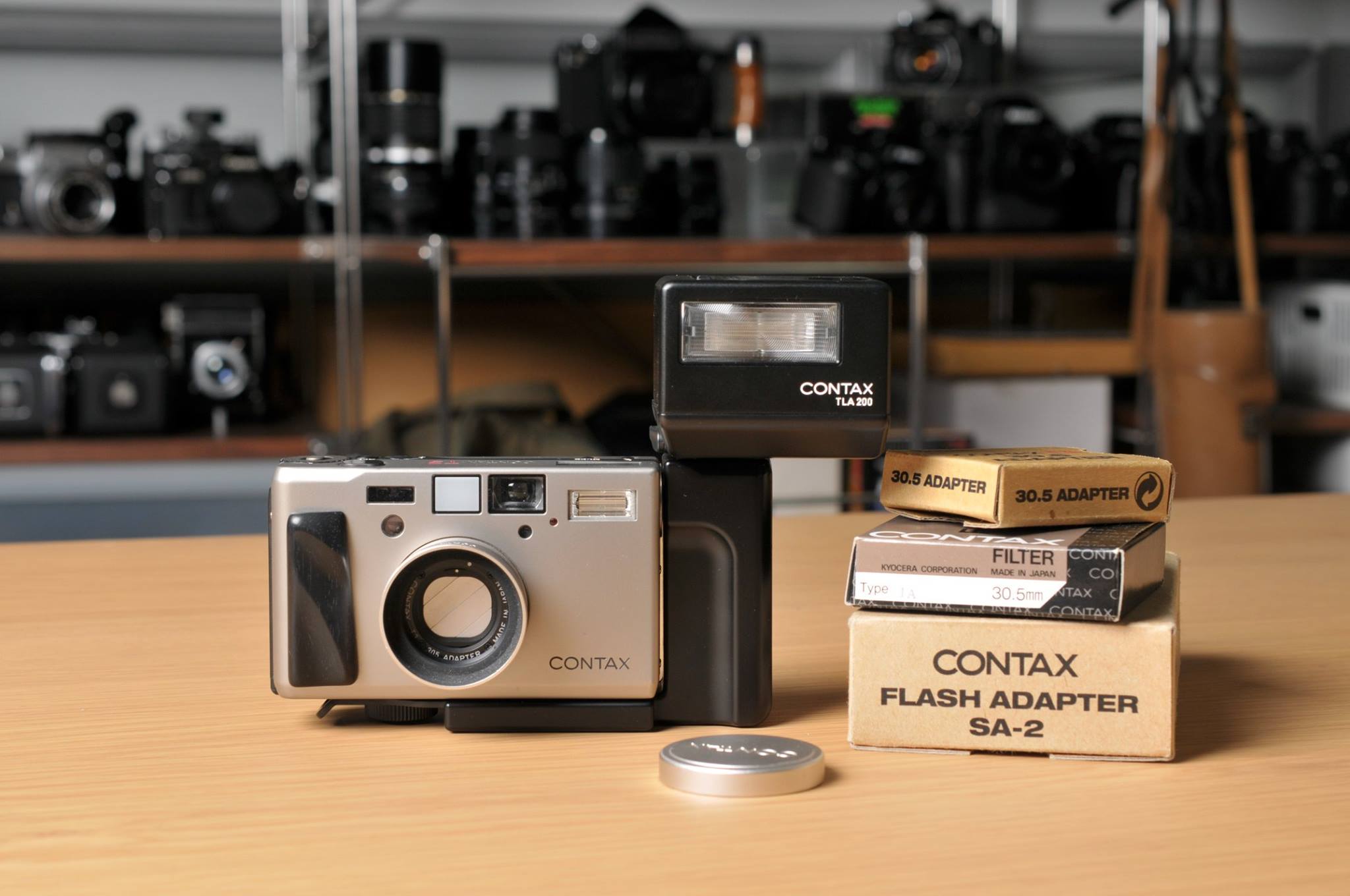 CONTAX T3D フラッシュアダプター SA-2 付（中古】CONTAX コンタックス 