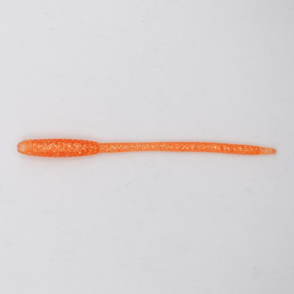Nikko Pin Tail Worm 1.9 Inch Soft Plastic Worms – 8 Pack, Scented & Super Stretchy For Panfish & Trout