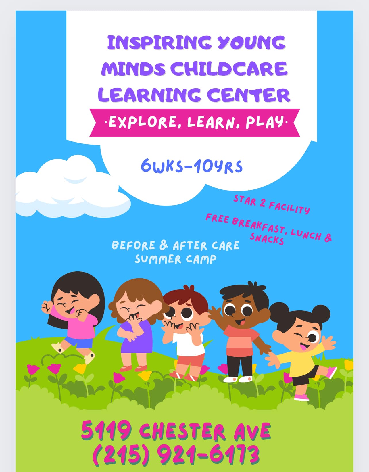 Inspiring Young Minds Childcare Learning Center | Philadelphia PA