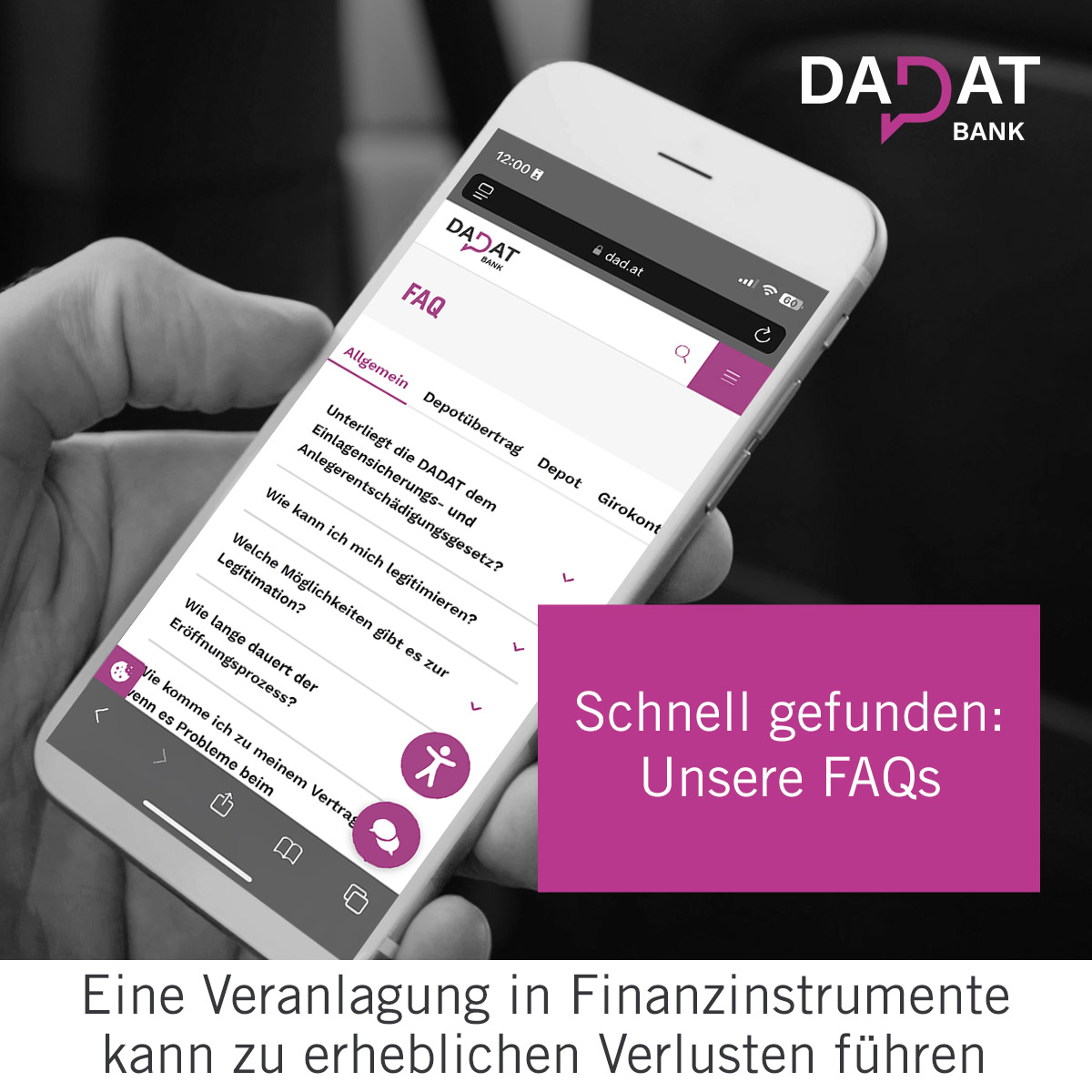 DADAT Bank - Fragen rund ums Depot, Sparpläne oder... | Facebook