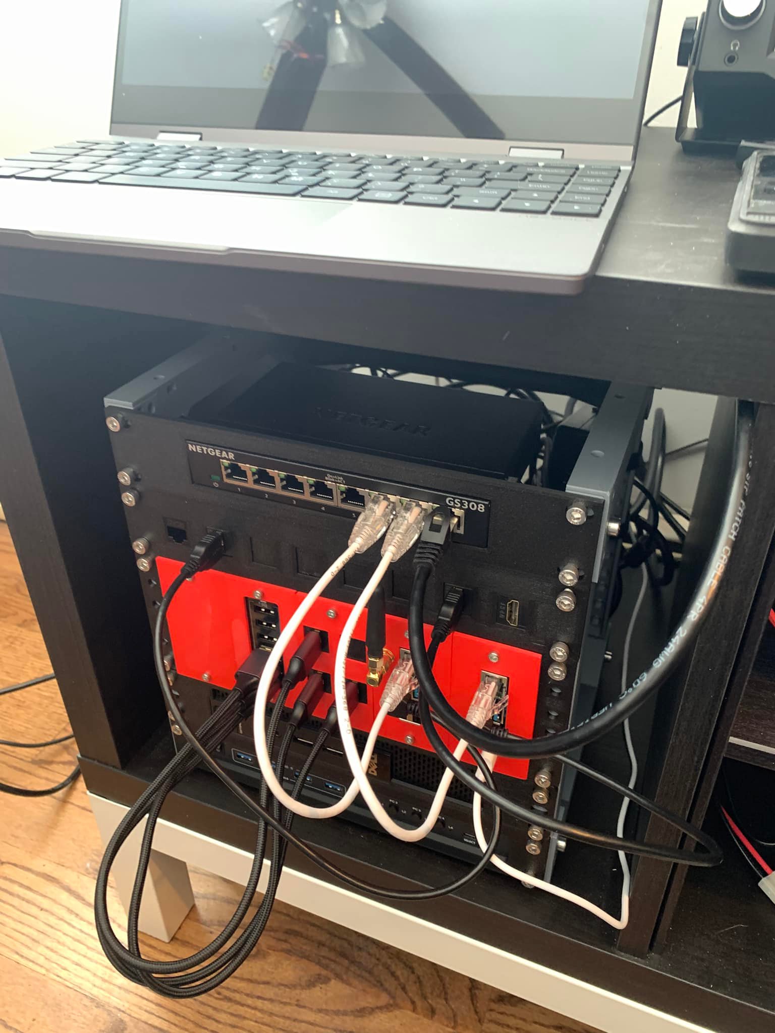 3D Printed Server Rack (12u RackPath) - Free 3D Print Model 10 Inch ...