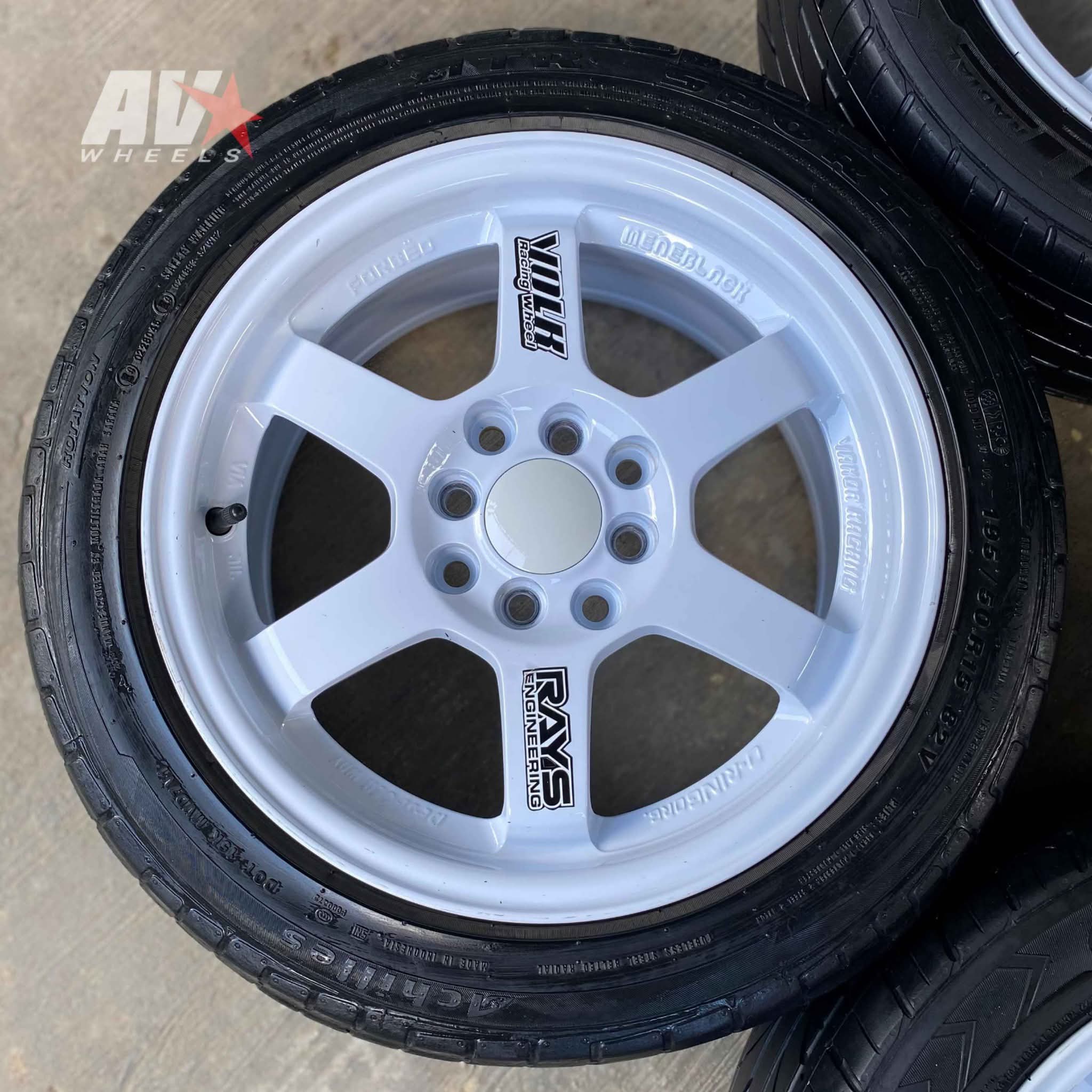 Velg racing r15 rays te37 ban 195/50/15 pcd4x100/114 xenia avanza brio ...