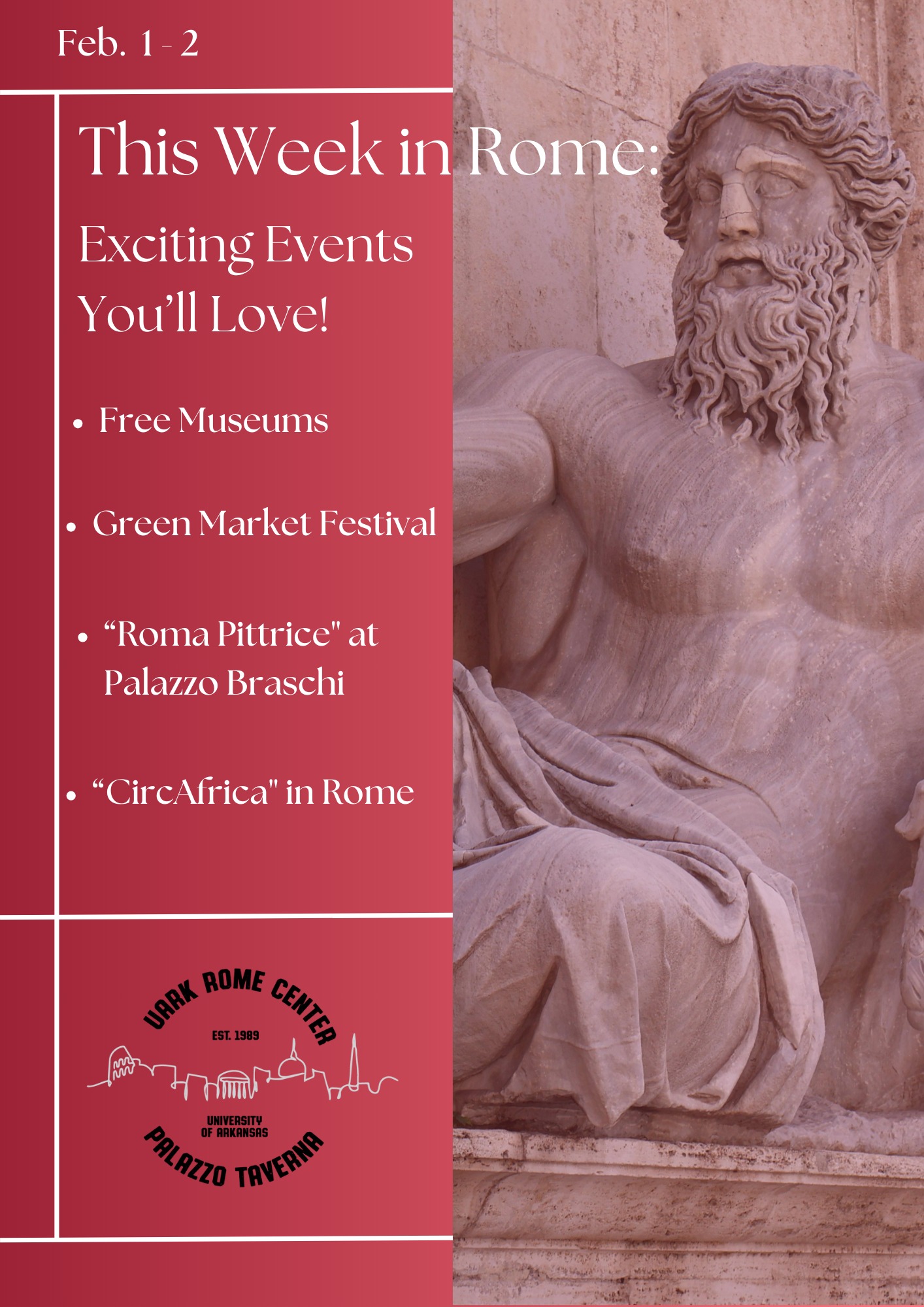University - This Week in Rome: exciting events you'll love! 🏺Free ...