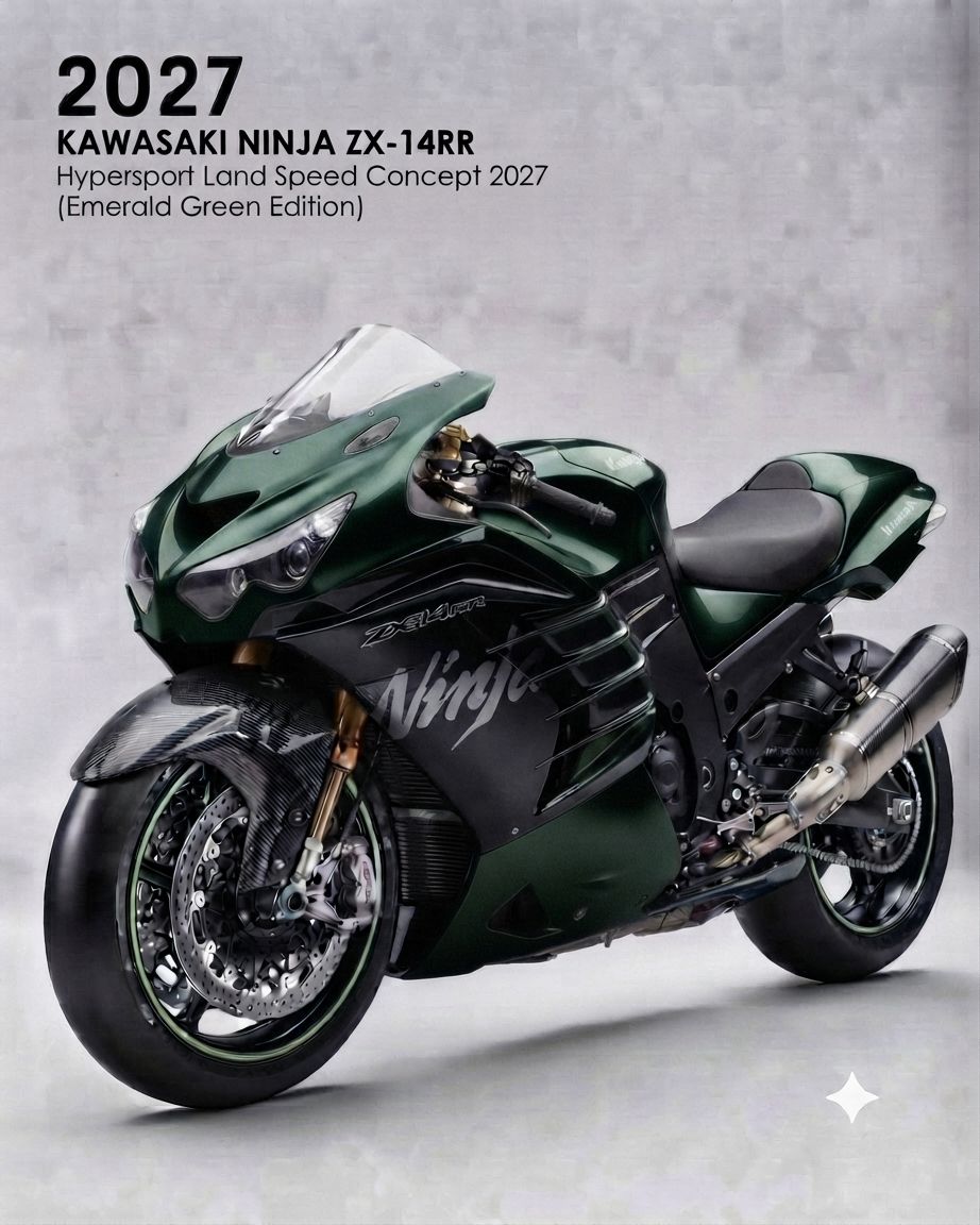Kawasaki Ninja zx14r 2027 hypersport land speed concept