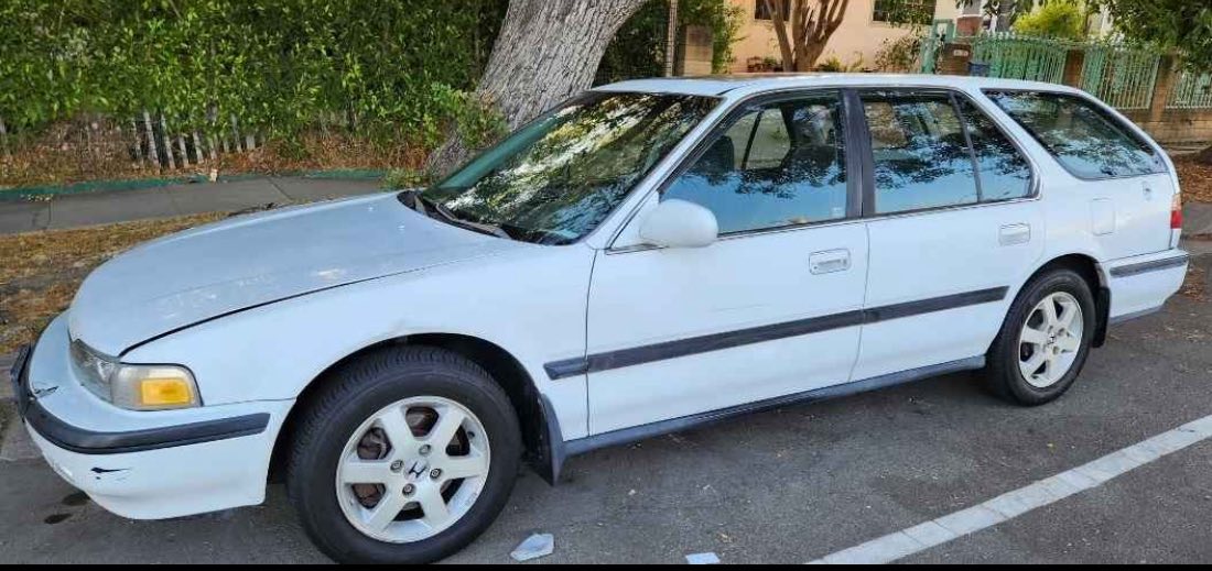 4th gen Accord CB9 wagon on 6th gen Accord alloys