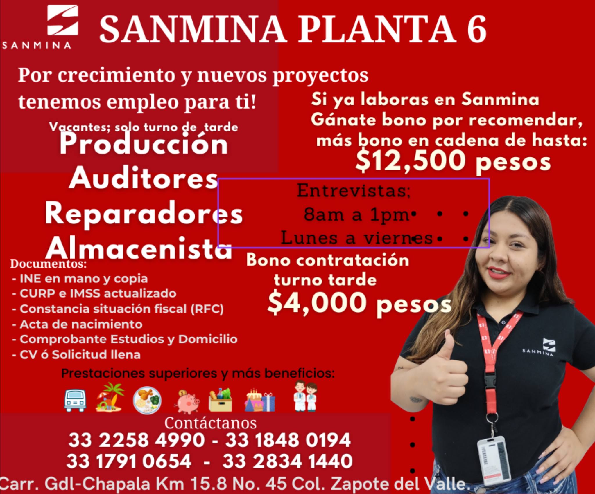 Sanmina - ‼️ Vacantes Sanmina Campus Planta 6 ‼️ Por crecimiento y ...