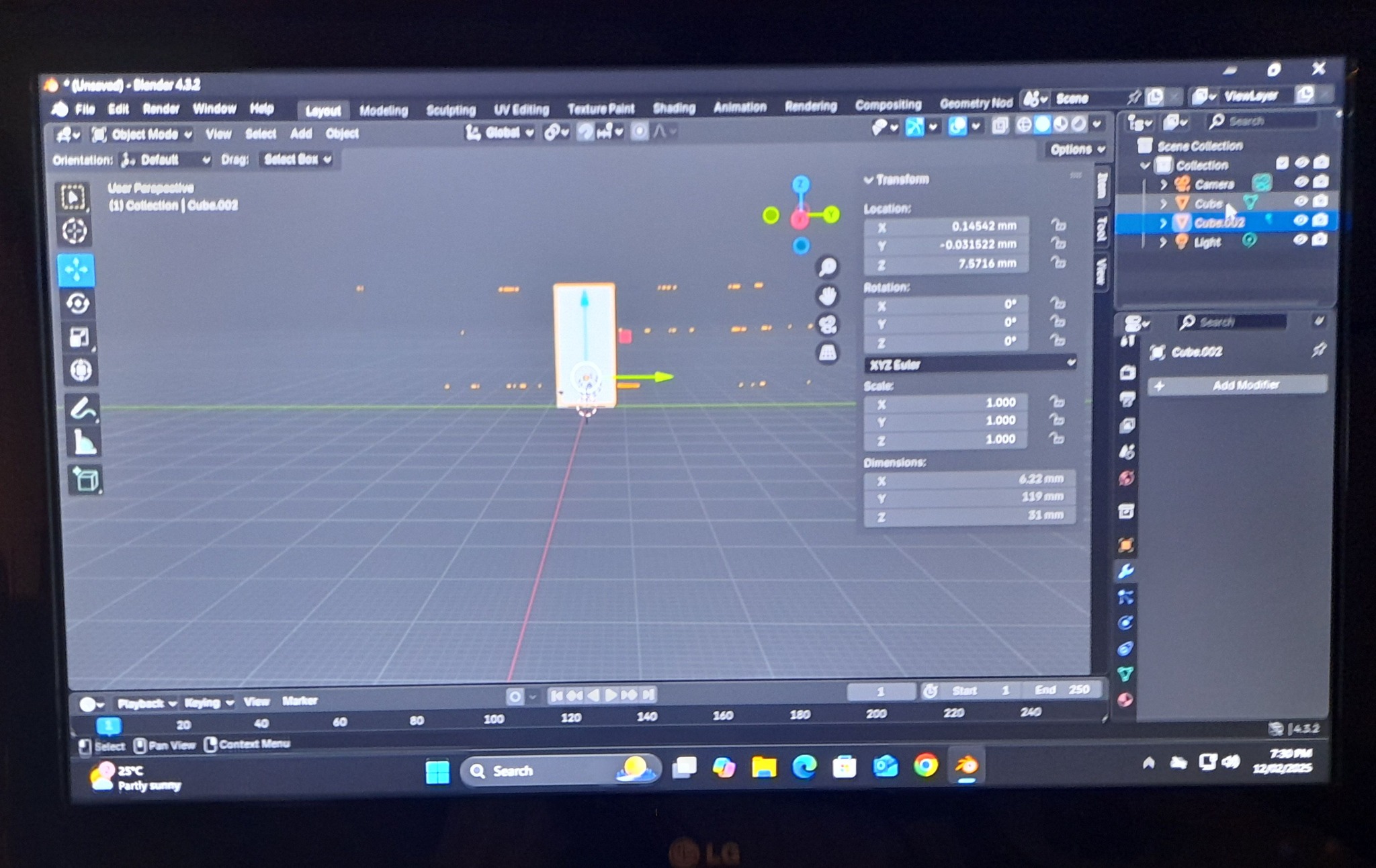 Blender Tutorial | Hi all. Using v4.3.2 Im trying to overcome a Boolean ...