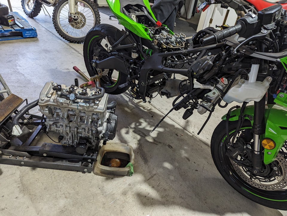 How to fix 2025 ZX4-RR shifter electronics after drop?