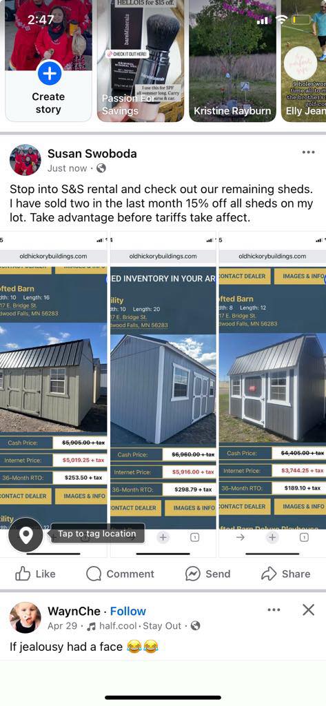 S & S Rental, LLC | Redwood Falls MN