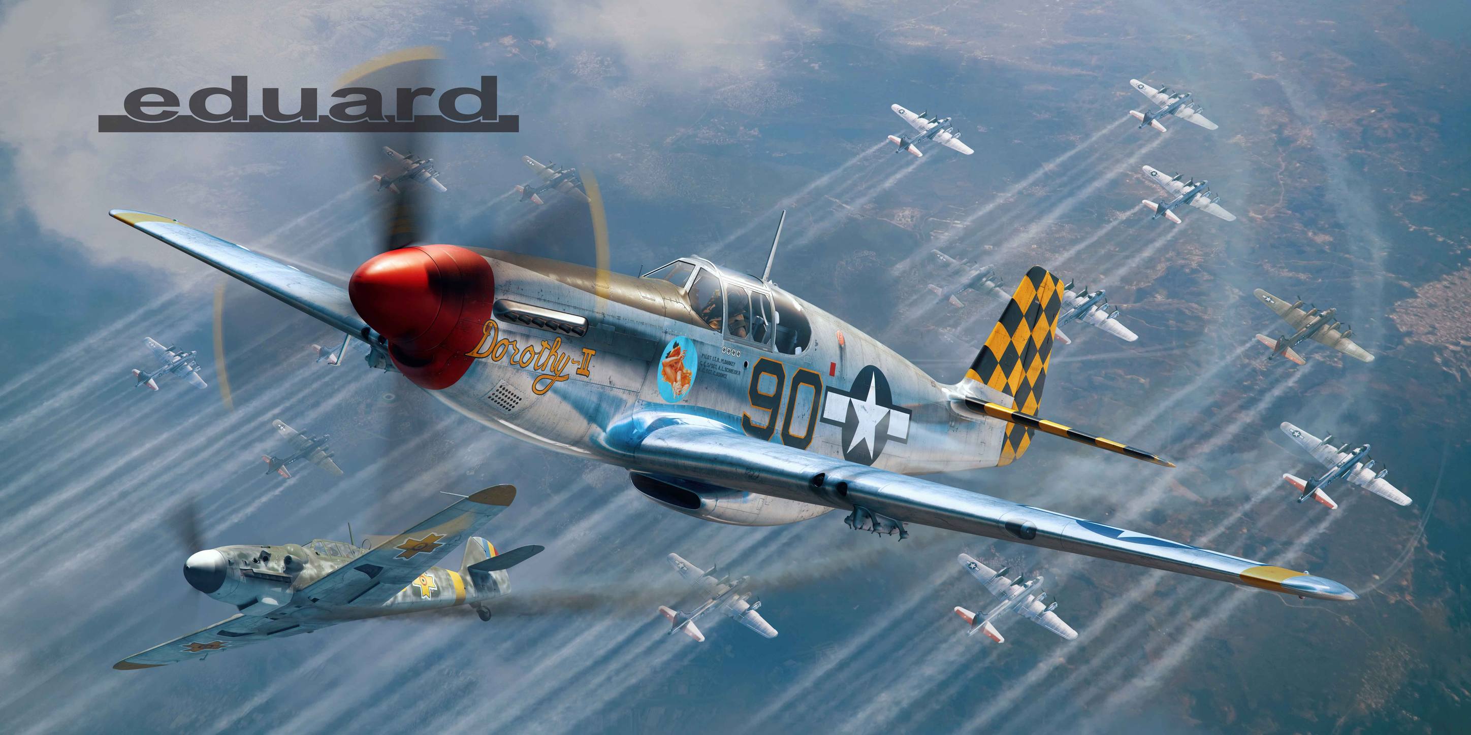 Maquette Combo P-51D Mustang Eduard Limited Edition 1/72 - Kit EDUARD 2147, Neuf