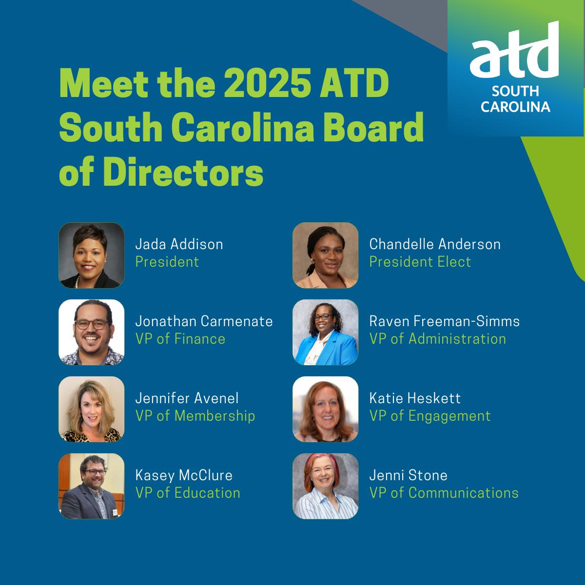ATD - 🌟 Meet the 2025 ATD South Carolina Board of Directors! 🌟 We’re ...
