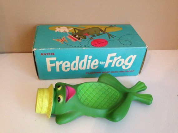USAヴィンテージ　70's エイボン フレディ・ザ・フロッグ ソープディッシュ Freddie the Frog soap holder from Avon. I still have mine in the