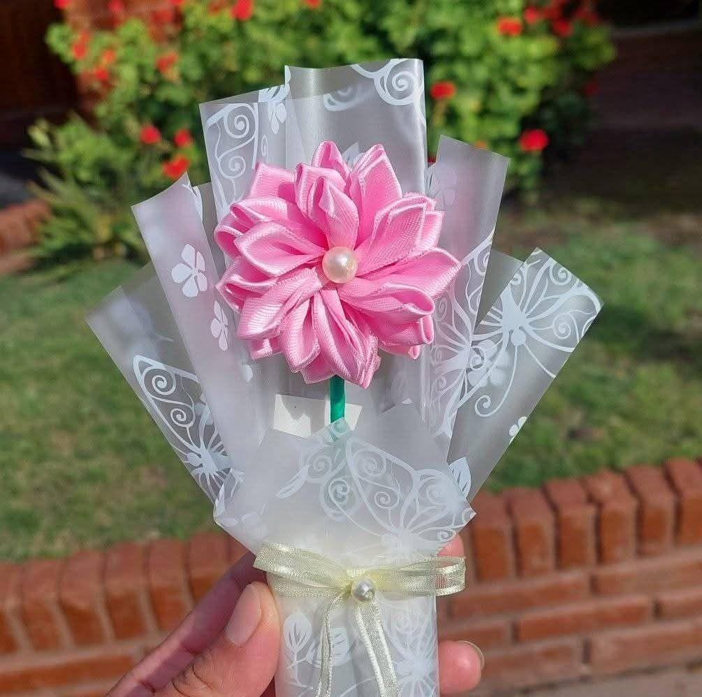 DIY Ribbon flowers tutorial easy | Home Made Crafts