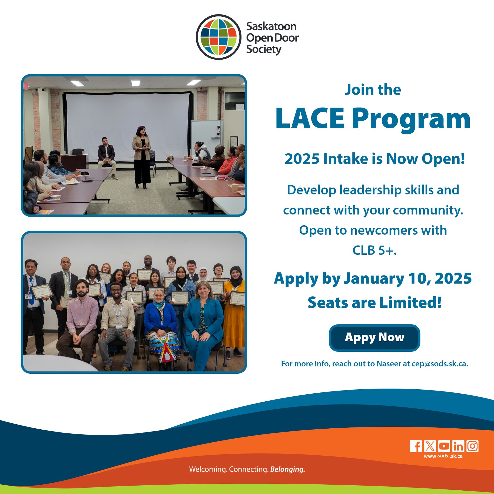 LACE Program: 2025 Intake is... - Saskatoon Open Door Society | Facebook