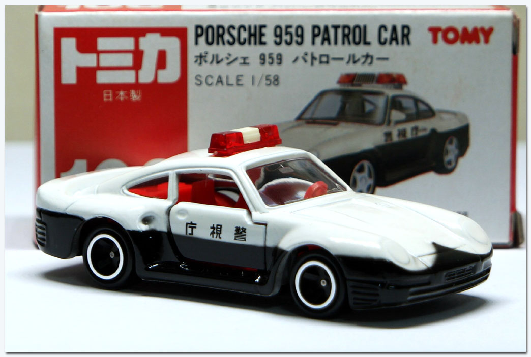 106-Porsche 959 Patrol Car - repost. トニカ SCALE 1/58 PORSCHE 959