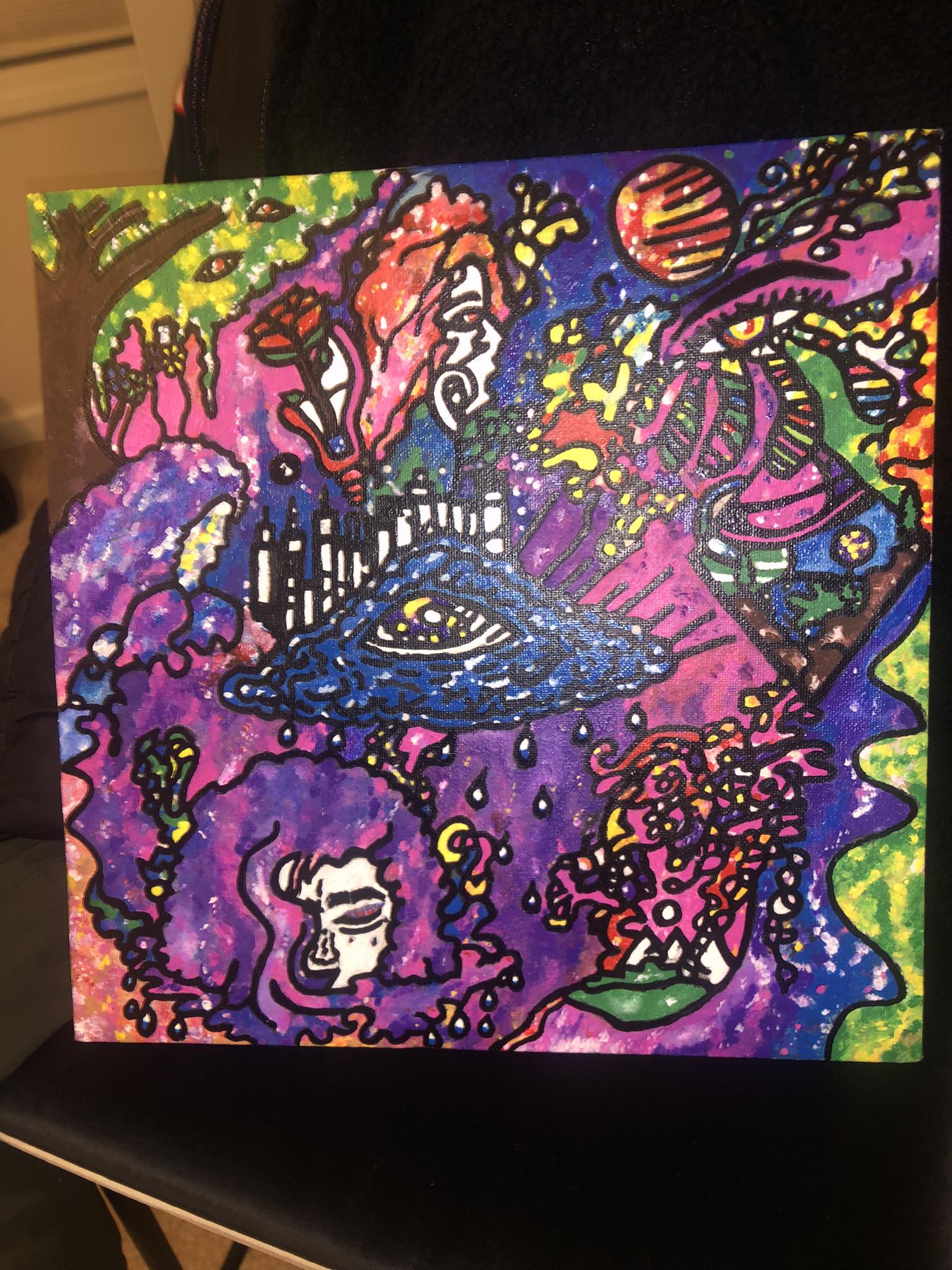 Well here is s crazy little painting. I call it: Awakening the