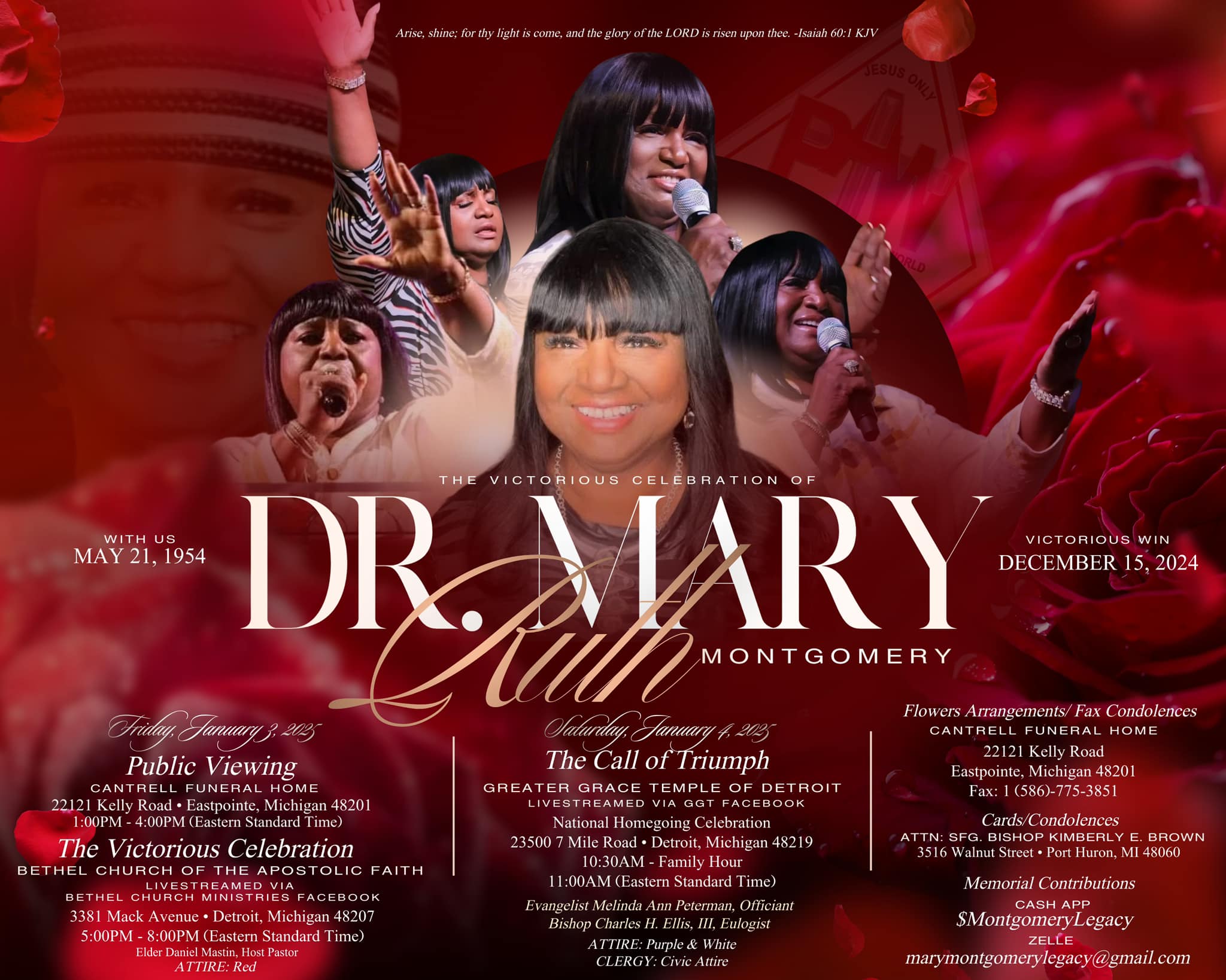 Dr. Mary Ruth Montgomery Ministries