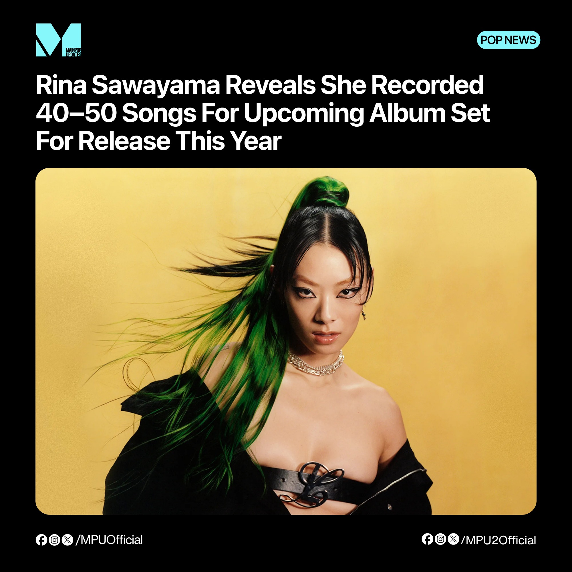 Rina Sawayama Reveals She Recorded 40–50 Songs For Upcoming Album 