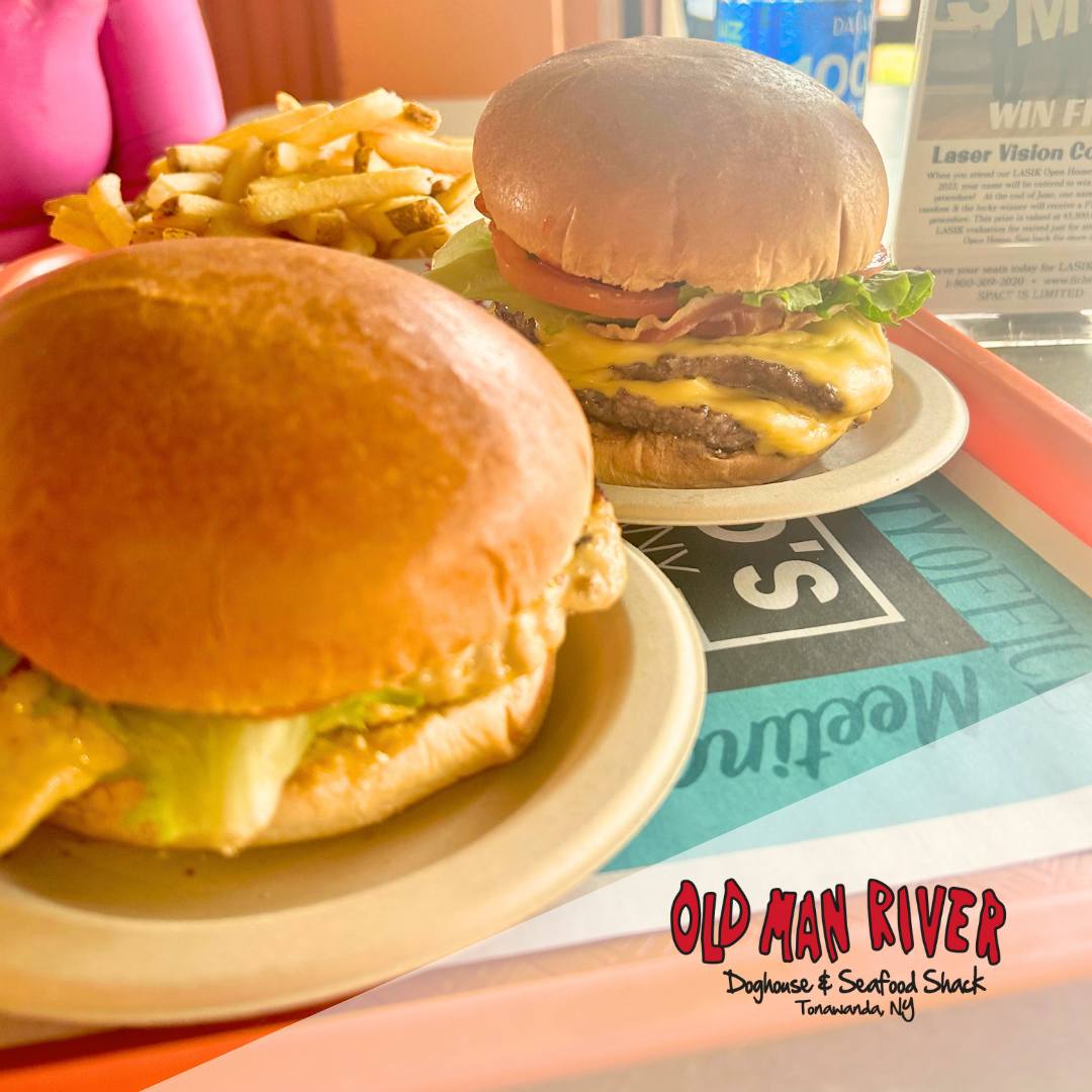 Old Man River - Our burger menu is loaded with specialty...