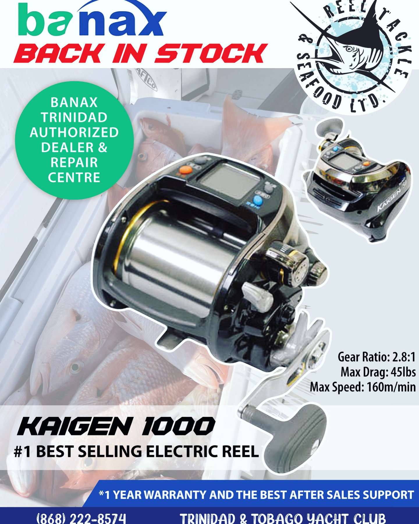 banax legend fishing reel Kaigen 7000CP Electric Big Game Jigging Reels EZ Dial -Korean Version- : Sports & Outdoors Fishing reel BANAX LEGEND 30