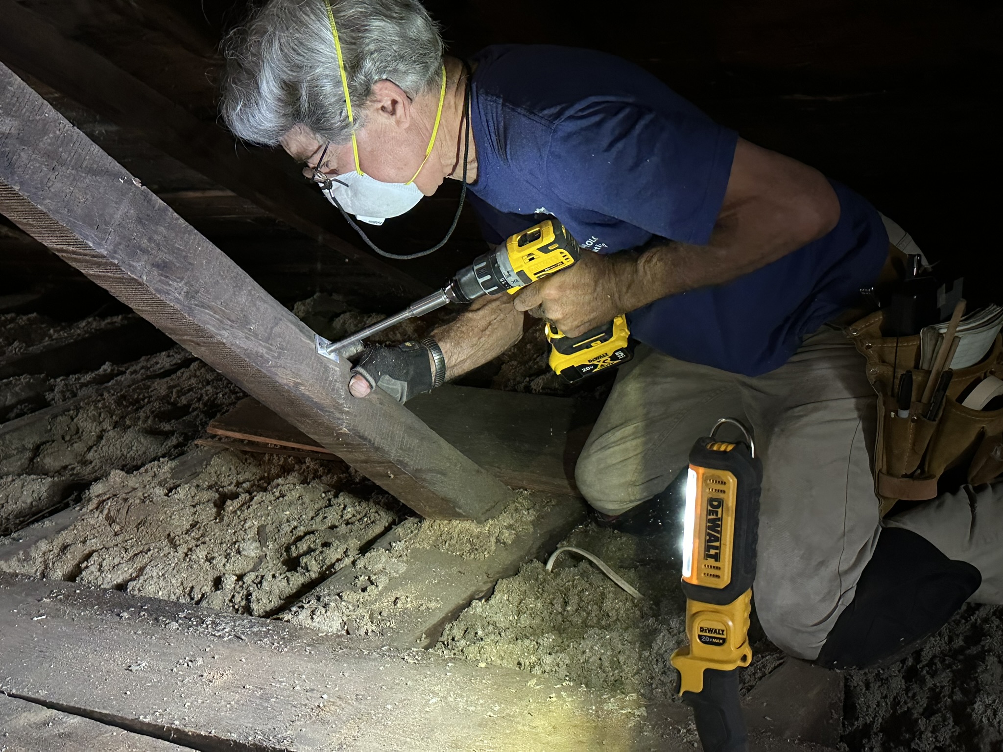 Historic - Dendrochronologist Bill Flynt collects a small sample from a ...