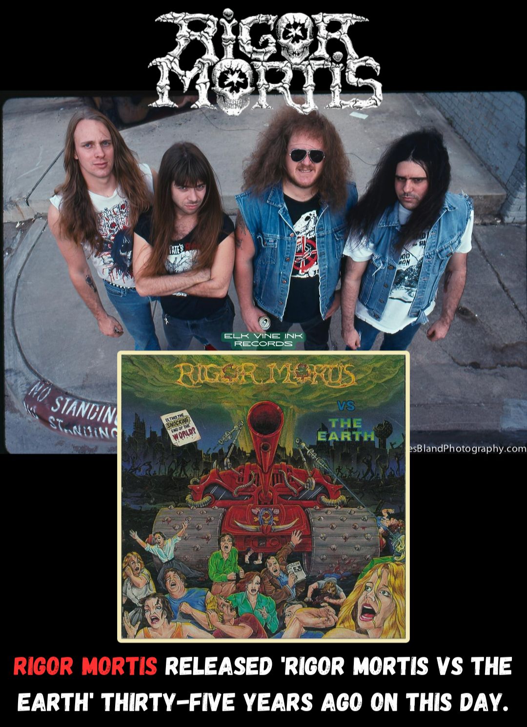 July 19th, 1988 Rigor Mortis (Official) released album: Rigor