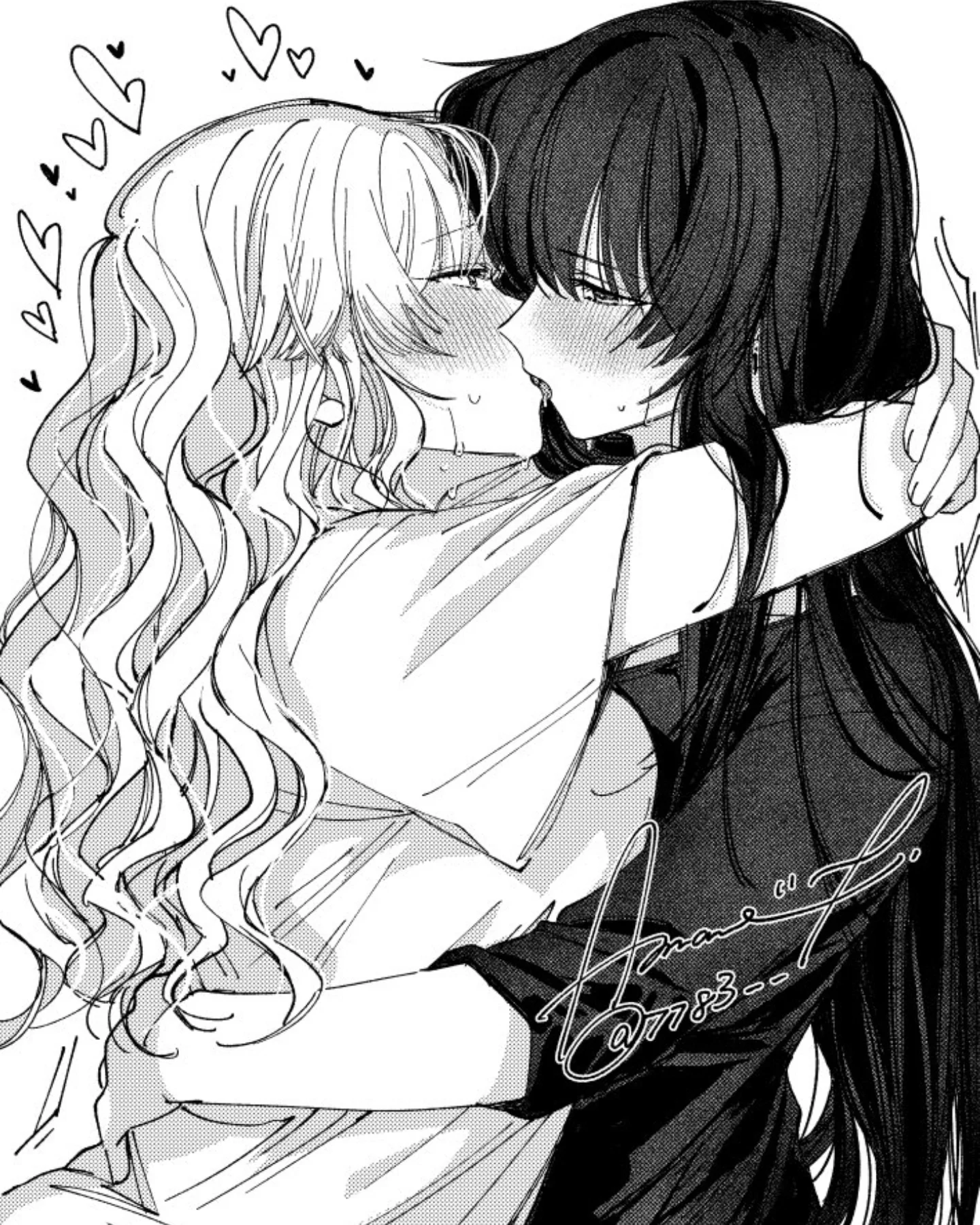 Best Kiss in manga #vampeerz #yuri #gl #girlslove #art #manga