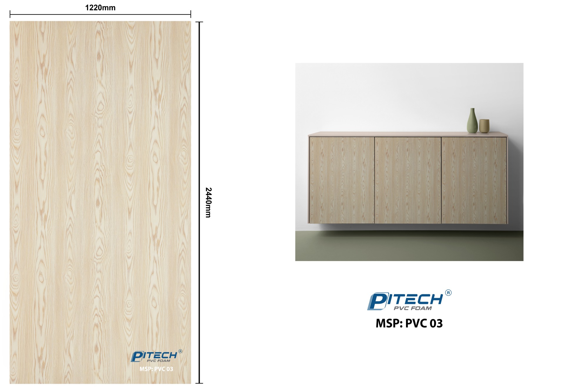 🌟PITECH PVC - VẬT LIỆU PVC... - Ván gỗ nhựa Pitech - PVC FOAM