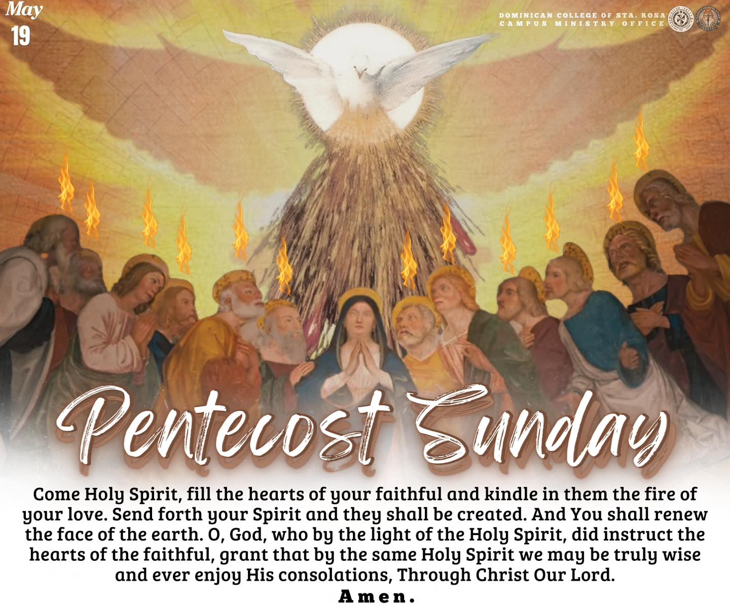 Dominican - Nine days after ascension, when the apostles and disciples ...