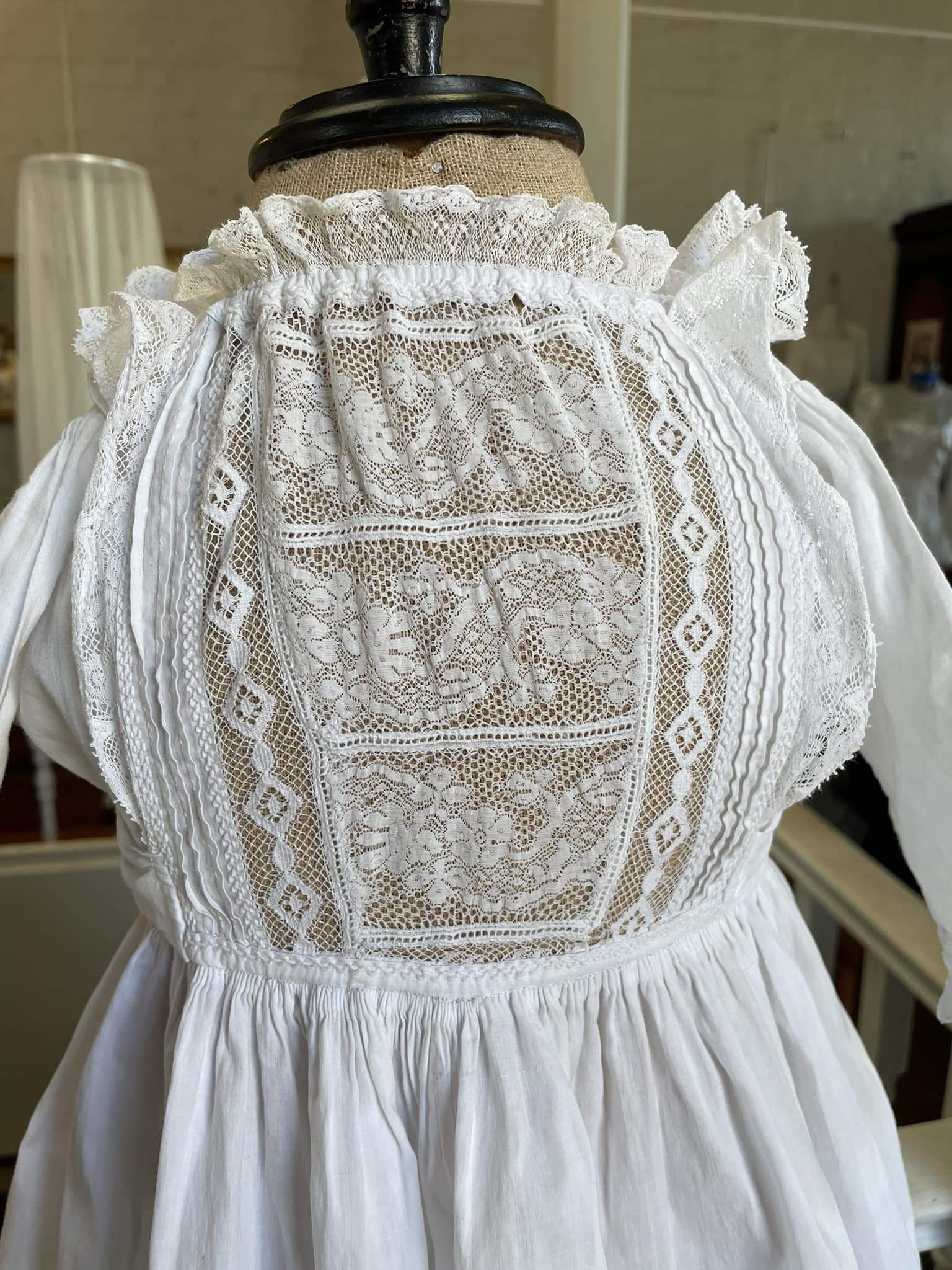 vintage newborn dresses Antique T-Yoke Gown | The Old Fashioned Baby Made from soft 100% cotton Newborn Baby Girls Pink Vintage