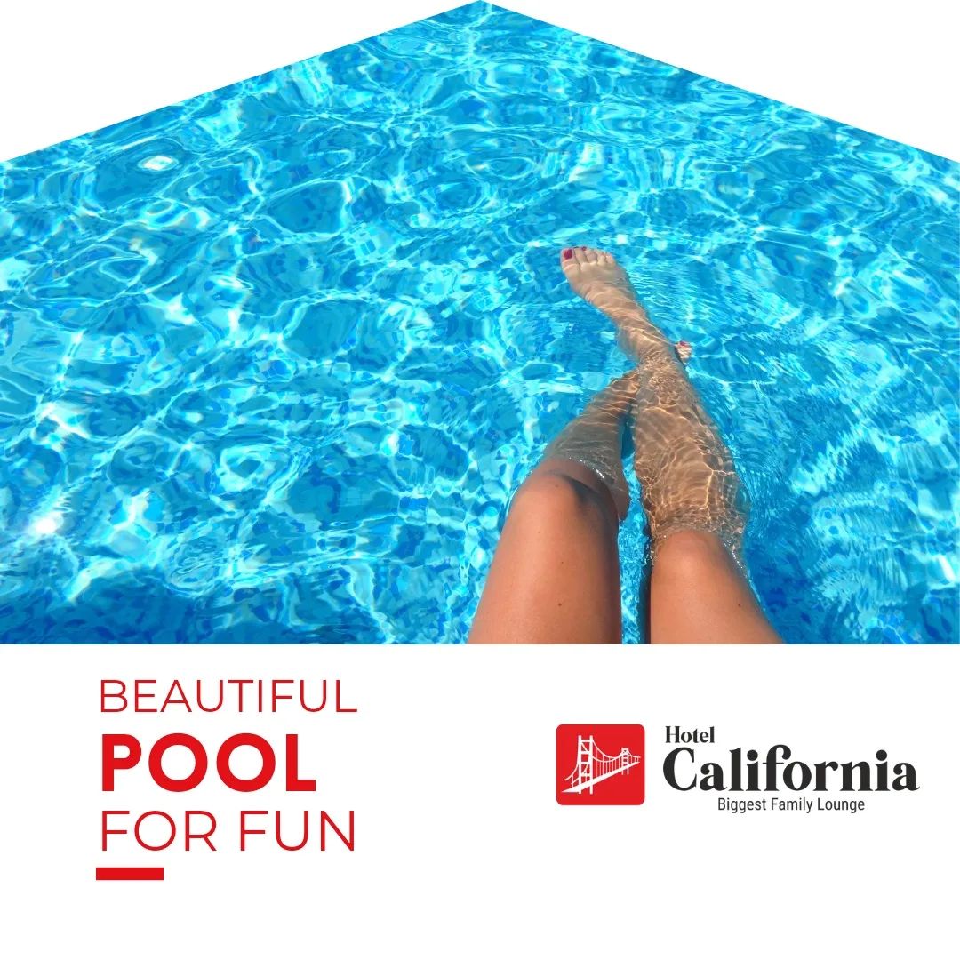 A party place without pool is no party... - Hotel California