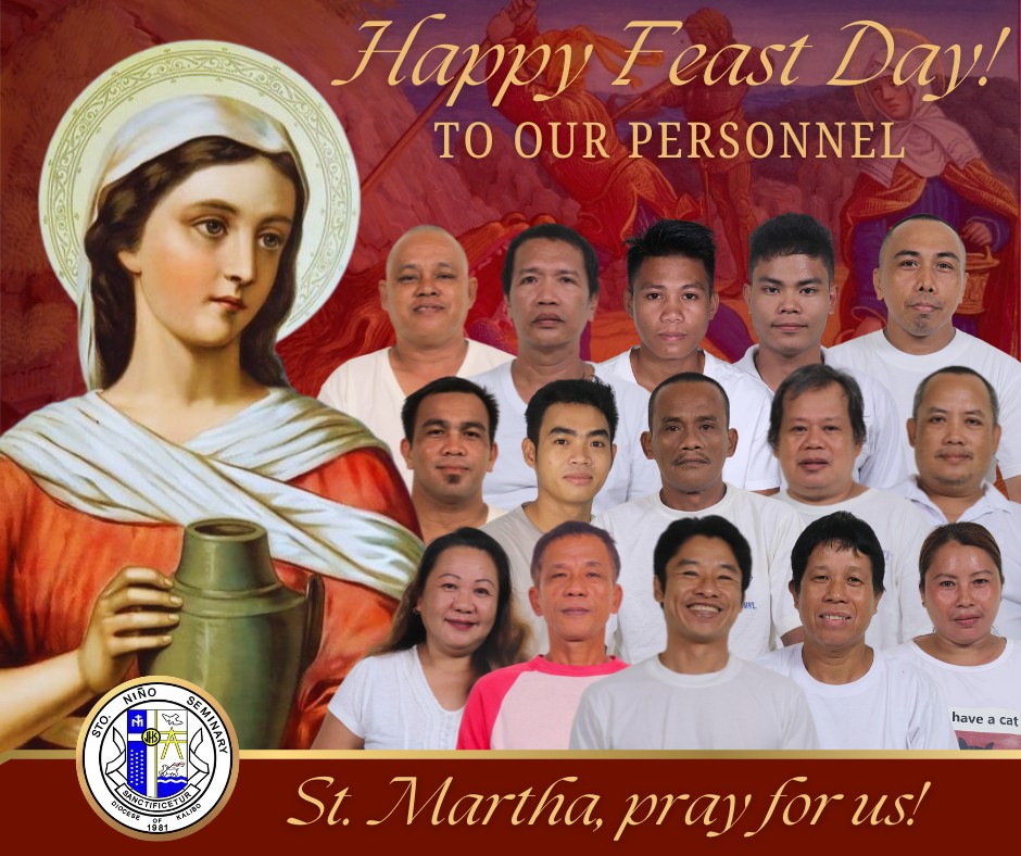 Happy Feast Day! 🥳 ST. MARTHA Patron... - Sto. Niño Seminary