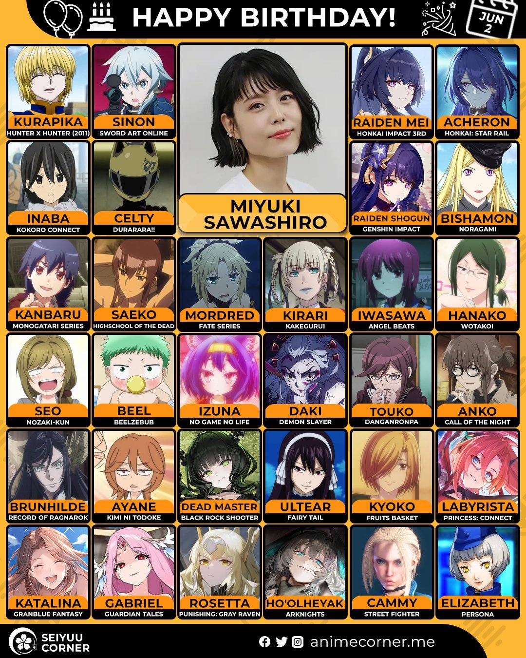 Honkai: Star Rail Indonesia [HOSI] | Selamat ulang tahun Sawashiro ...