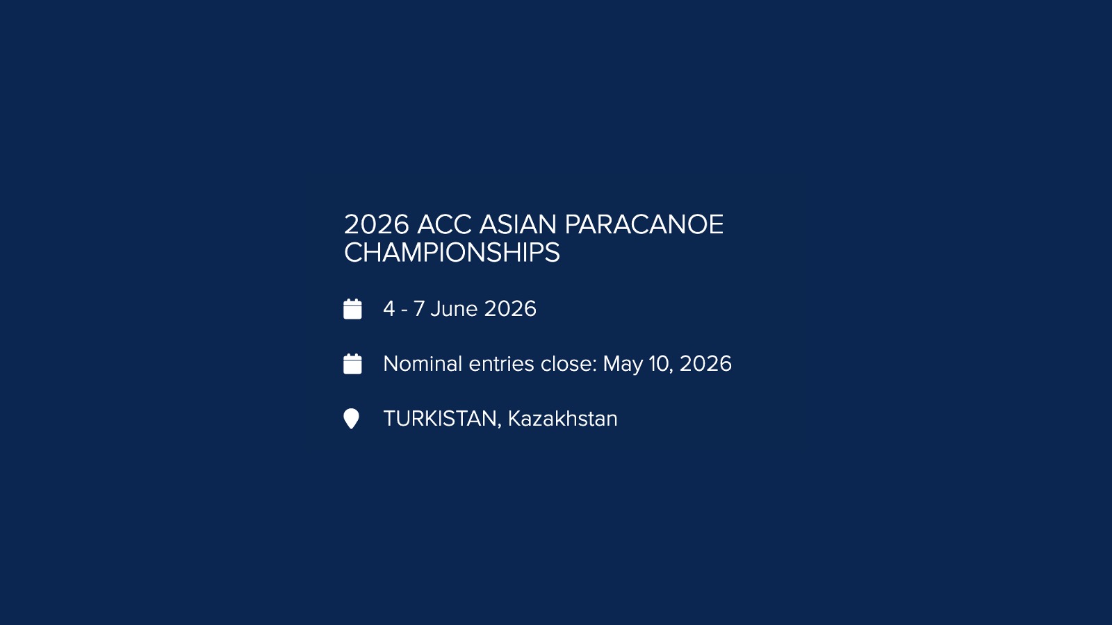 2026年6月4日より7日までカザフスタンで開催されるアジア選手権大会へ 