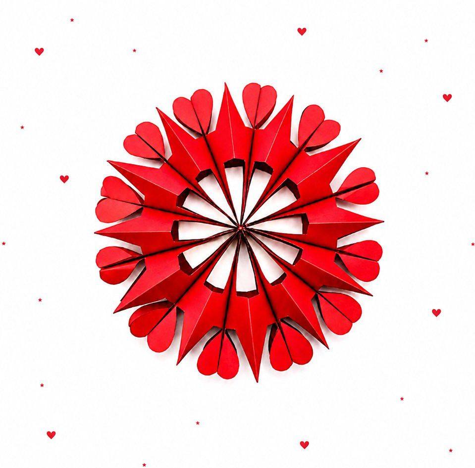 Simple Paper Snowflake Pattern #SnowflakePattern #PaperCrafting # ...