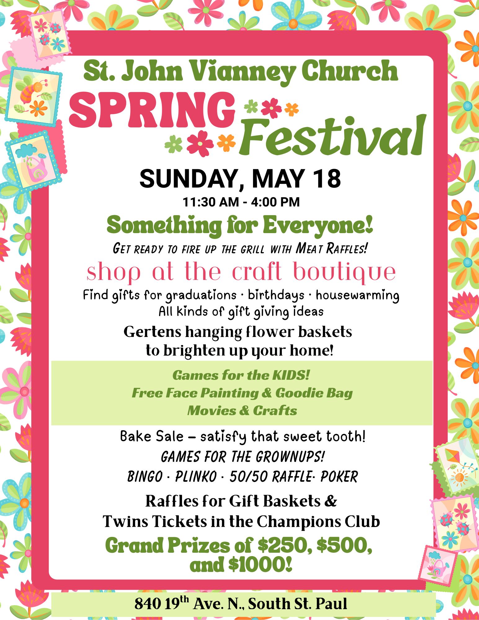 St. - Our annual Spring Festival and Craft Boutique is THIS coming ...