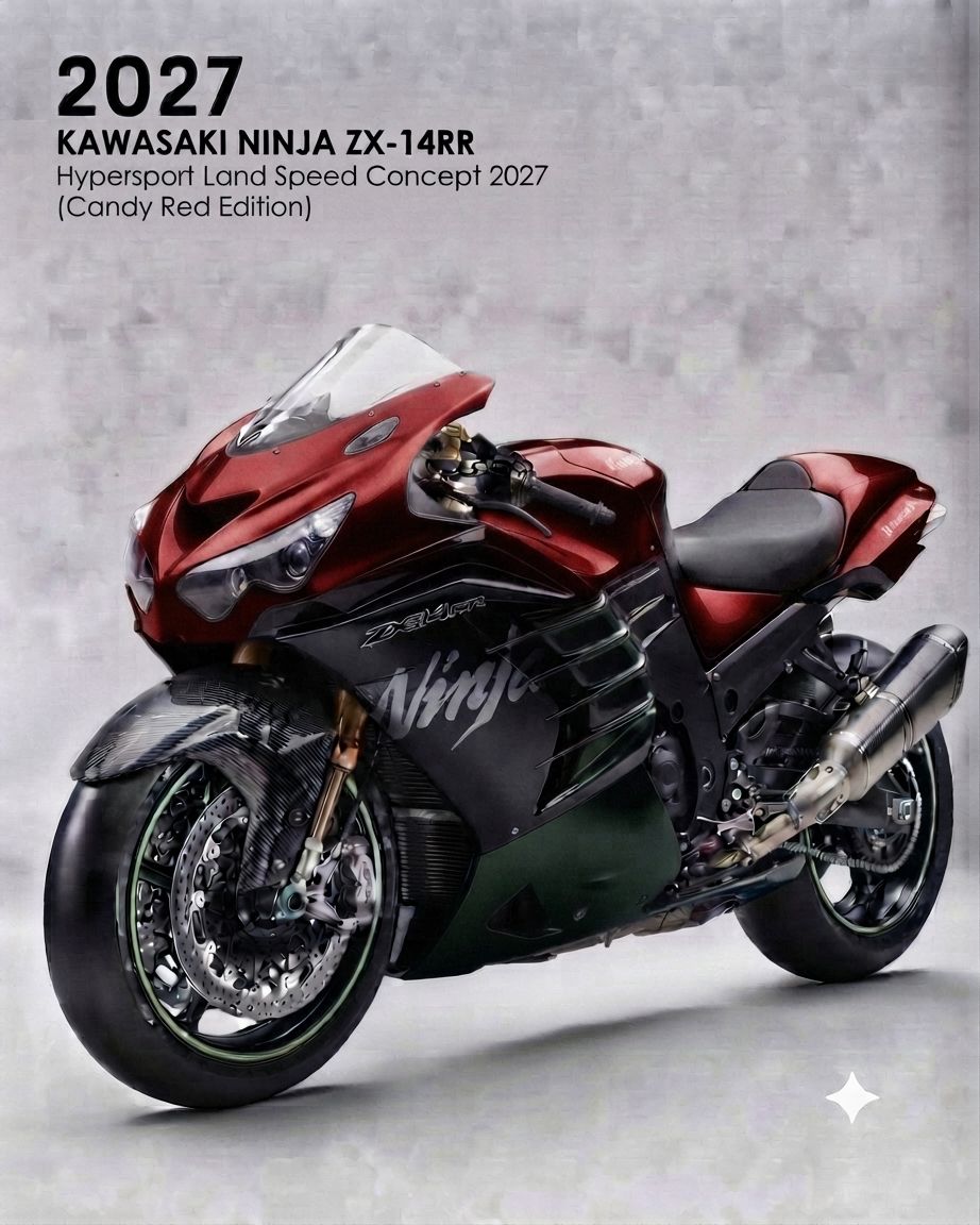 New colour scheme of 2027 Kawasaki Ninja zx14r #viral