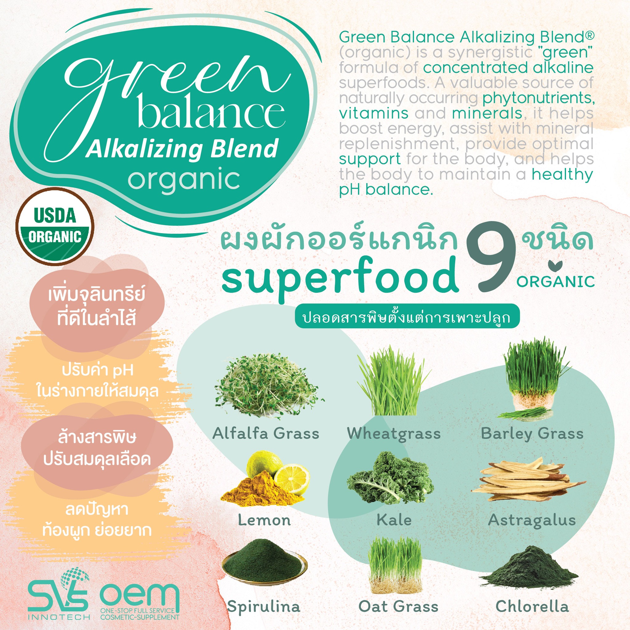 SVS Group - Green Balance Alkalizing Blend ผงผักออร์แกนิก... | Facebook