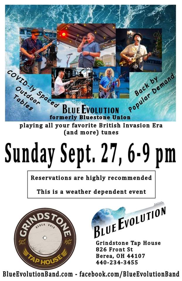 Blue Evolution Sunday Outdoor Show @ 6pm