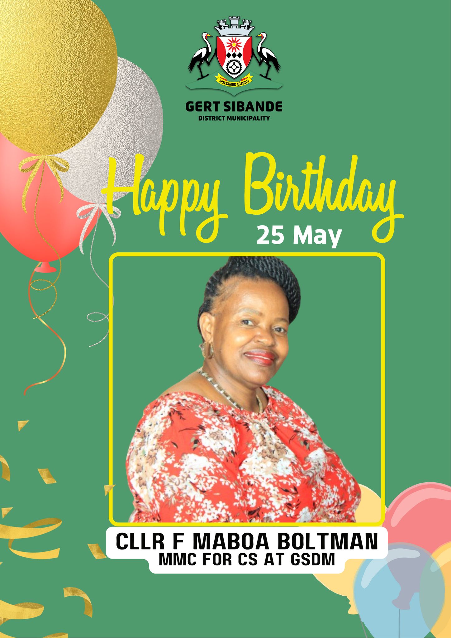 🎉 A Belated Birthday... - Gert Sibande District Municipality | Facebook