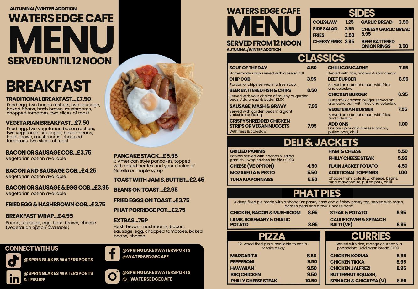 Here is our brand new... - Waters Edge Cafe at Spring Lakes