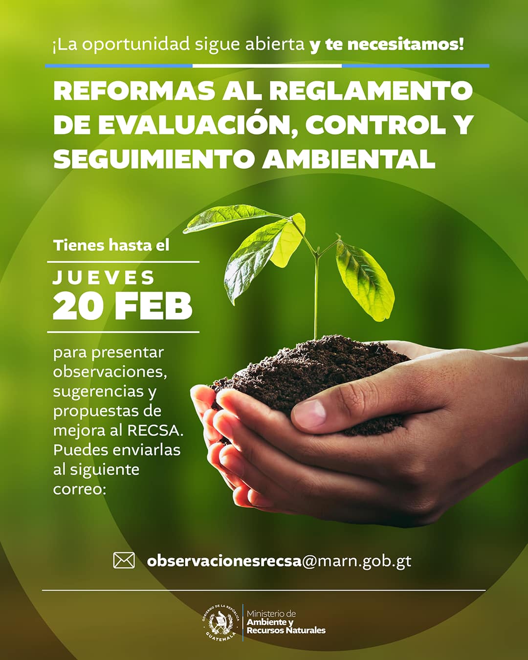 MARN - Aún puedes participar en la reforma del Reglamento...