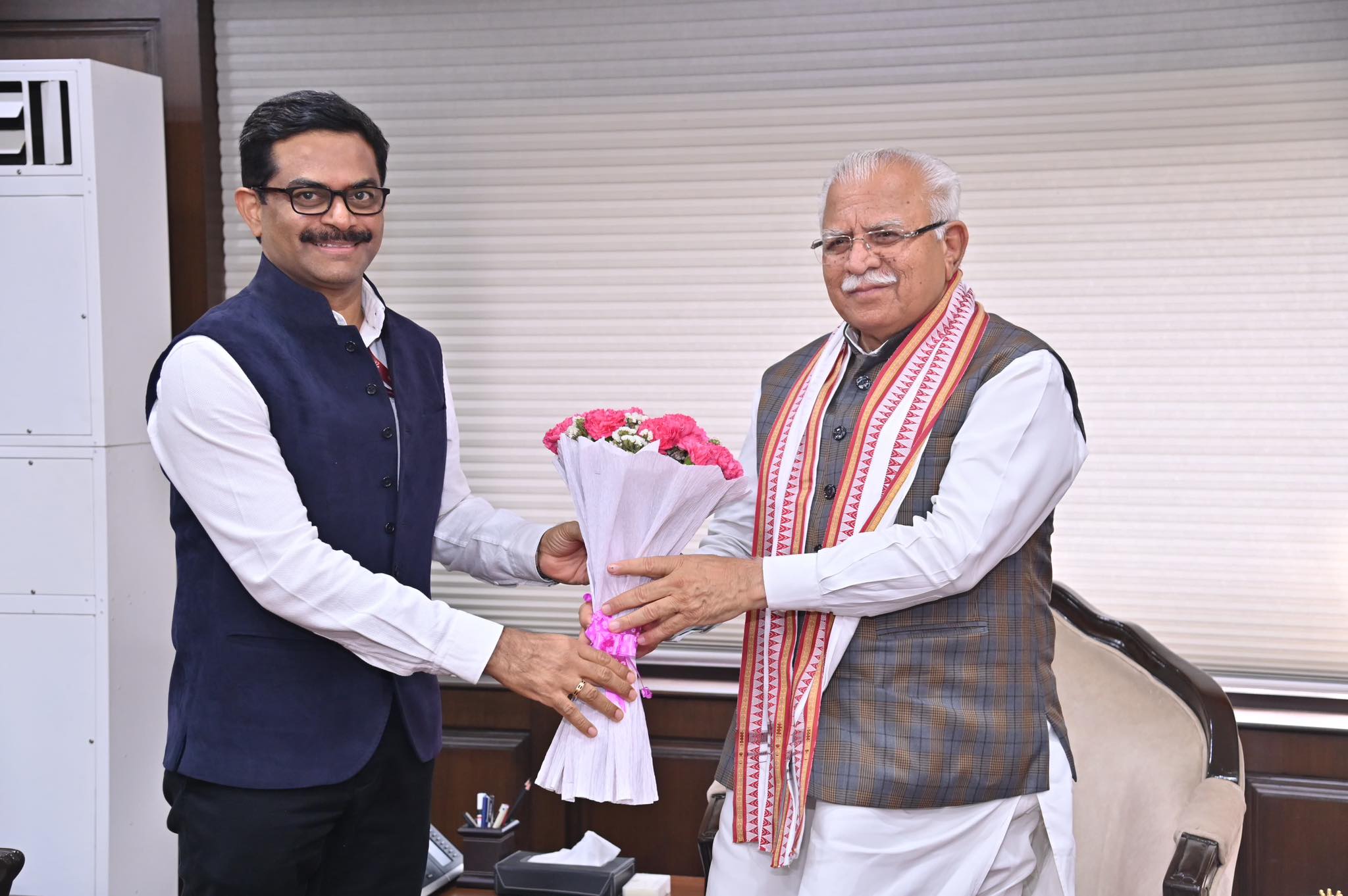 Delhi - After assuming charge as Vice Chairman of DDA, Sh. N Saravana ...